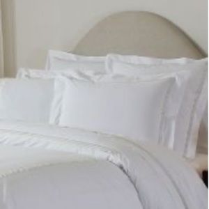 Pointehaven White Euro Shams (2) 450 TC Sateen
